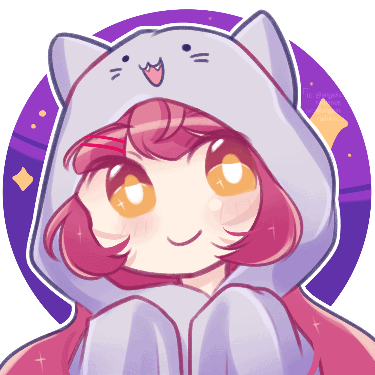 Blinking cozy cat - @Angelicradianc3